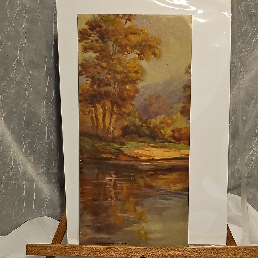 VTG - Serene Autumn Reflection Art Print - Shady Nook - C.P. Ryndal
